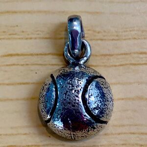.925 Tennis Ball Sterling Silver Jewelry Charm